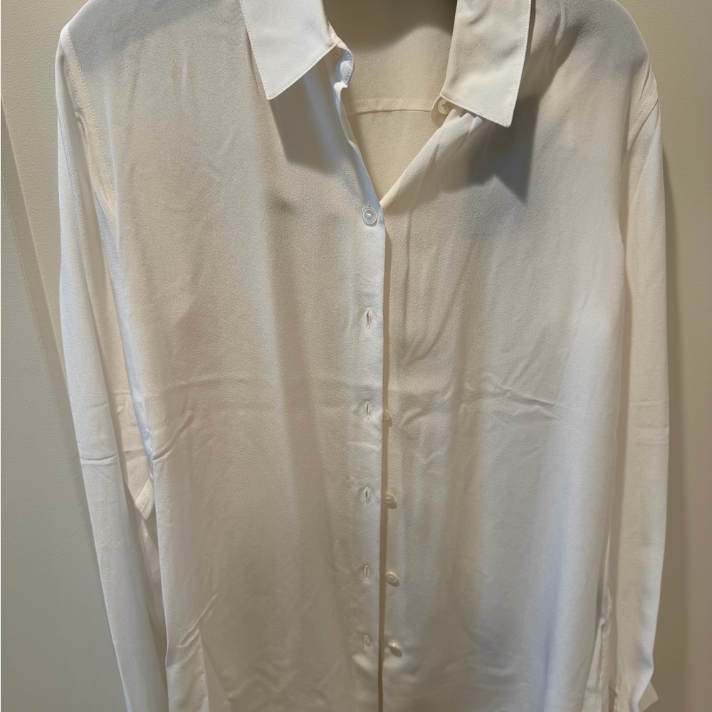 The Kooples Ivory Button Down Shirt silk